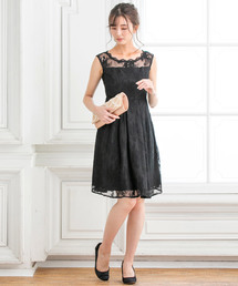 レースフレアワンピース