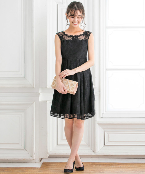 form forma（フォルムフォルマ）の「レースフレアワンピース（ドレス・レディース・ダークグリーン/ネイビー・9号）」の9枚目の写真