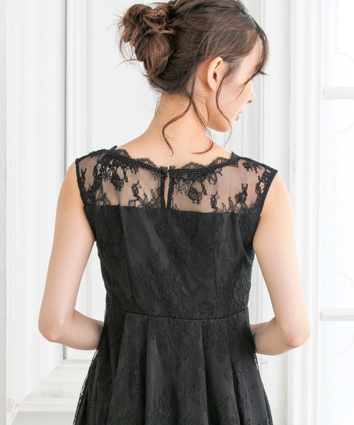 form forma（フォルムフォルマ）の「レースフレアワンピース（ドレス・レディース・ダークグリーン/ネイビー・9号）」の12枚目の写真