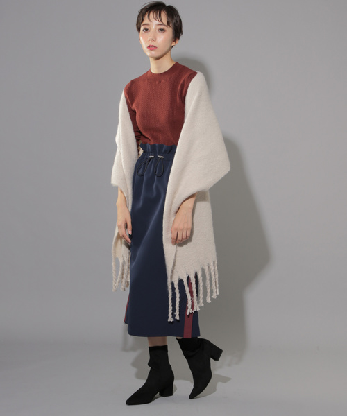 PAGEBOY（ページボーイ）の「カラーストール（ストール/ショール・レディース・ブラック/ベージュ/パープル・FREE）」の8枚目の写真