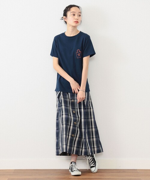 tシャツ ショップバッグロゴ ポケットTシャツ レディース ショップバッグロゴ ポケットTシャツ（Tシャツ/カットソー