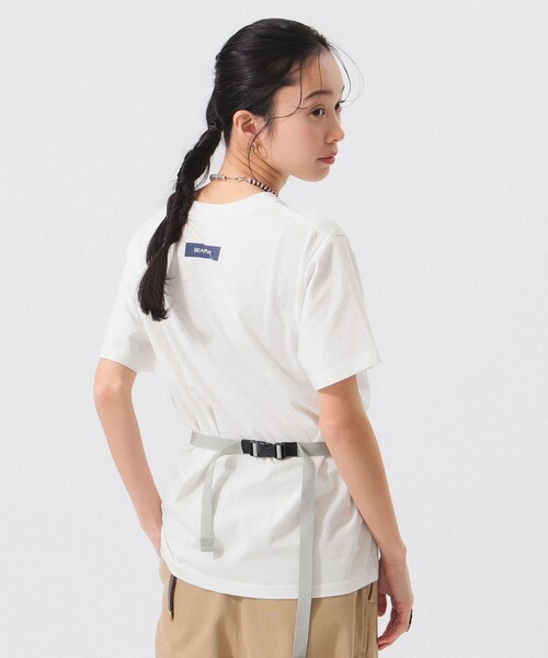 BEAMS BOY(ビームスボーイ)の「ショップバッグロゴ ポケットTシャツ(Tシャツ/カットソー・レディース・ホワイト/ネイビー・ONE SIZE/1/2/3)」の20枚目の写真