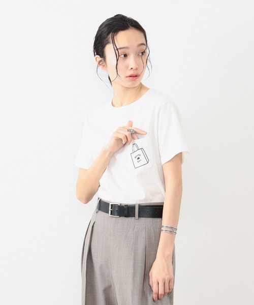 ショップバッグロゴ ポケットTシャツ（Tシャツ/カットソー