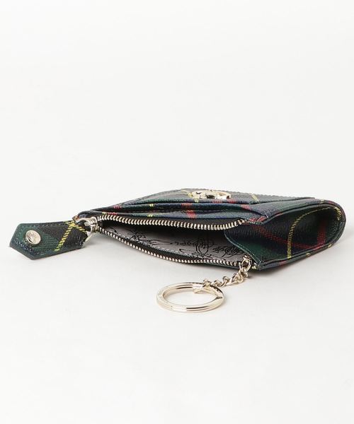 箱付き！Vivienne Westwood カードケース EMBOSSED NAPPA ファスナー付きカードケース(グリーン