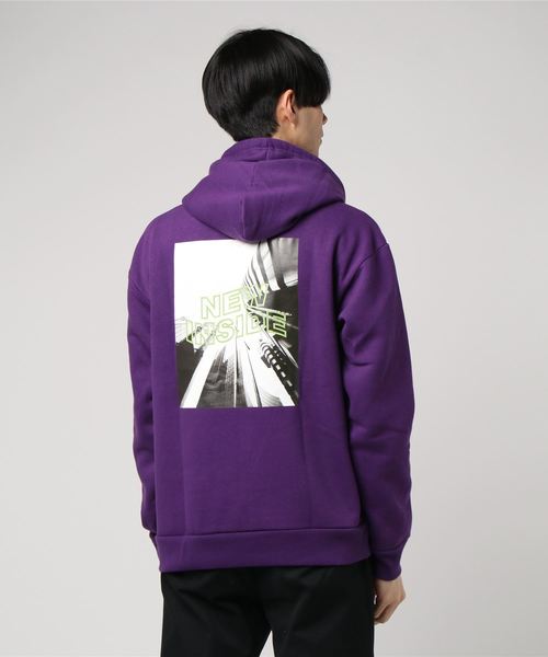 WEGO（ウィゴー）の「WEGO/転写フォトシートプリントパーカー（パーカー・メンズ・ホワイト/ブラック/カーキ/ベージュ/ホワイト系その他/パープル・MEDIUM/LARGE）」の10枚目の写真