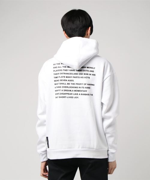 WEGO（ウィゴー）の「WEGO/転写フォトシートプリントパーカー（パーカー・メンズ・ホワイト/ブラック/カーキ/ベージュ/ホワイト系その他/パープル・MEDIUM/LARGE）」の12枚目の写真