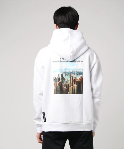 WEGO（ウィゴー）の「WEGO/転写フォトシートプリントパーカー（パーカー・メンズ・ホワイト/ブラック/カーキ/ベージュ/ホワイト系その他/パープル・MEDIUM/LARGE）」の11枚目の写真