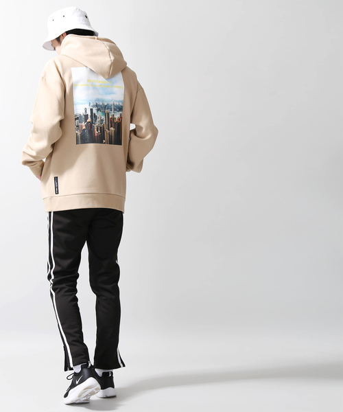 WEGO（ウィゴー）の「WEGO/転写フォトシートプリントパーカー（パーカー・メンズ・ホワイト/ブラック/カーキ/ベージュ/ホワイト系その他/パープル・MEDIUM/LARGE）」の18枚目の写真