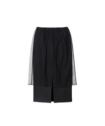 LE CIEL BLEU | Contrast Tulle Skirt(スカート)