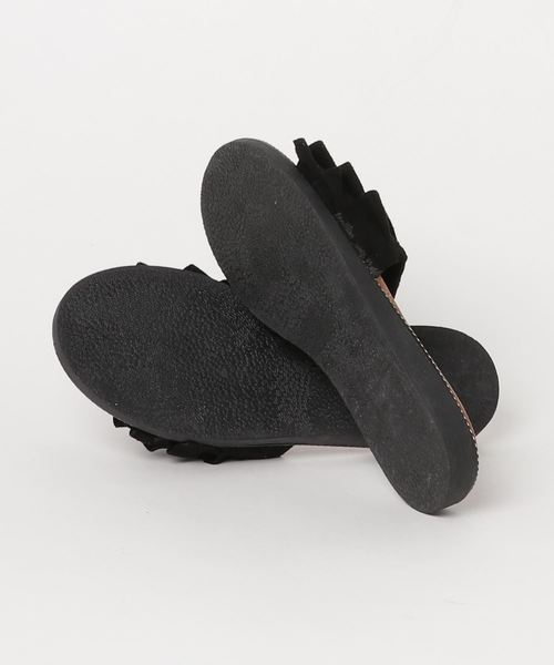 STYLEBLOCK（スタイルブロック）の「フリルフラットサンダル（サンダル・レディース・ブラック/ベージュ/イエロー/ピンク/ブルー・40/38/39/36/37/35）」の7枚目の写真