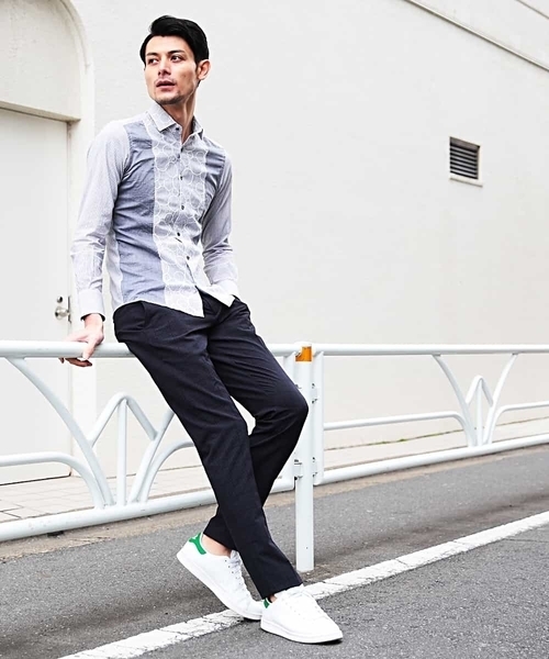 MICHEL KLEIN HOMME (ミッシェルクランオム)の「パンツ(EVALETチドリ)(その他パンツ・メンズ・ネイビー/グレー・46/48/51)」の5枚目の写真