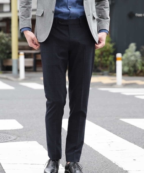MICHEL KLEIN HOMME (ミッシェルクランオム)の「パンツ(EVALETチドリ)(その他パンツ・メンズ・ネイビー/グレー・46/48/51)」の6枚目の写真