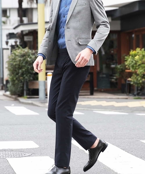MICHEL KLEIN HOMME (ミッシェルクランオム)の「パンツ(EVALETチドリ)(その他パンツ・メンズ・ネイビー/グレー・46/48/51)」の9枚目の写真