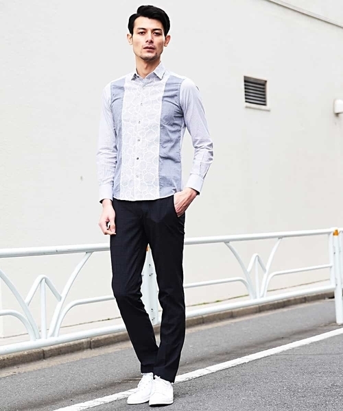 MICHEL KLEIN HOMME (ミッシェルクランオム)の「パンツ(EVALETチドリ)(その他パンツ・メンズ・ネイビー/グレー・46/48/51)」の12枚目の写真