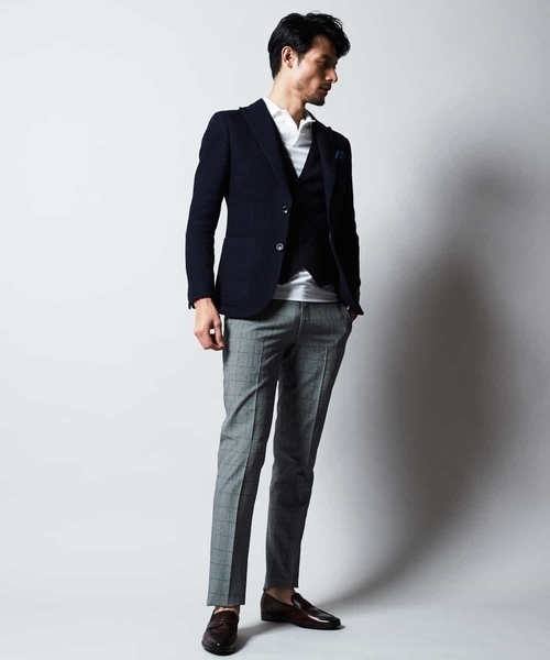 MICHEL KLEIN HOMME (ミッシェルクランオム)の「パンツ(EVALETチドリ)(その他パンツ・メンズ・ネイビー/グレー・46/48/51)」の15枚目の写真