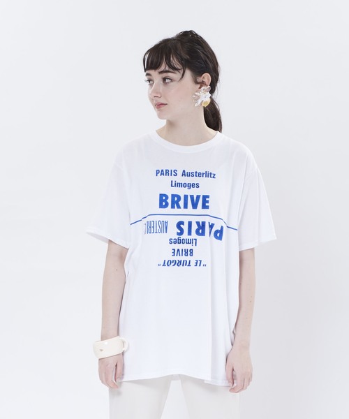 THEATRE PRODUCTS(シアタープロダクツ)の「ディステネーション Tシャツ(Tシャツ/カットソー)」|ブルー