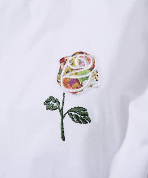 rehacer(レアセル)の「rehacer STAND : Flower Rose Wide S/S T / フラワー ローズ ワイド ショートスリーブ Tシャツ(Tシャツ/カットソー・メンズ・ホワイト/ブラック/カーキ・SMALL/MEDIUM/LARGE/X-LARGE/X-SMALL)」の8枚目の写真