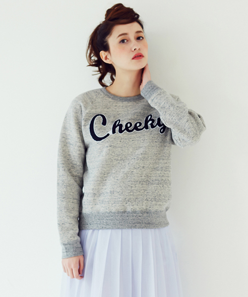 Another Edition（アナザーエディション）の「AE[A]Cheeky SWEAT PO ◆（スウェット・レディース・ホワイト/グレー/ネイビー・フリー）」の2枚目の写真