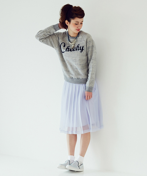 Another Edition（アナザーエディション）の「AE[A]Cheeky SWEAT PO ◆（スウェット・レディース・ホワイト/グレー/ネイビー・フリー）」の6枚目の写真