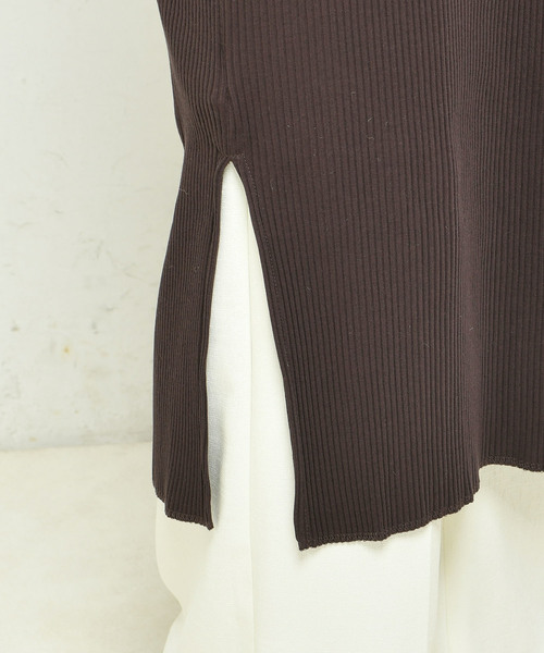 DouDou（ドゥドゥ）の「リブ2WAY7分袖ワンピース（ワンピース・レディース・ブラック/ブルー/カーキ/ブラウン/オフホワイト・FREE）」の13枚目の写真