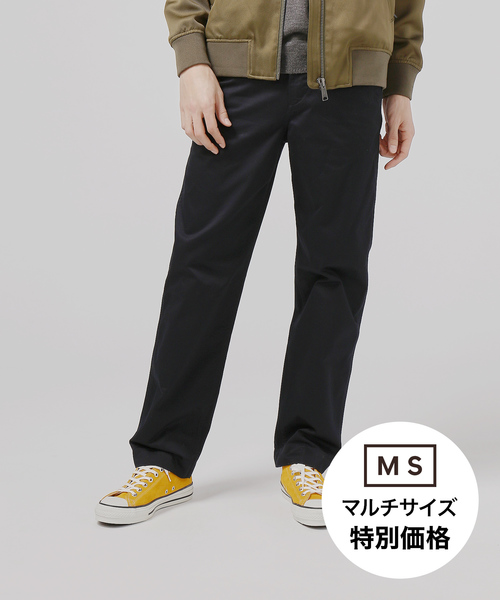 ZOZO（ゾゾ）の「ストレートチノパンツ/［MEN］（チノパンツ・メンズ・ベージュ/ブラック/オリーブ/ネイビー・マルチサイズ）」の4枚目の写真