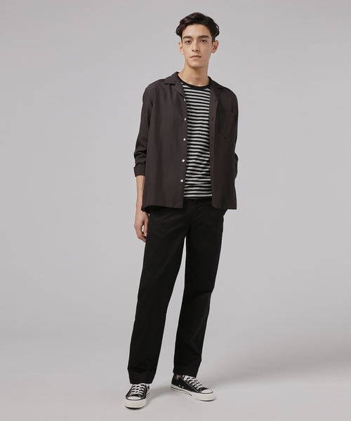 ZOZO（ゾゾ）の「ストレートチノパンツ/［MEN］（チノパンツ・メンズ・ベージュ/ブラック/オリーブ/ネイビー・マルチサイズ）」の5枚目の写真