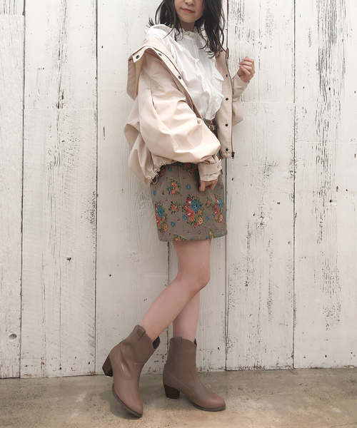 one after another NICE CLAUP（ワンアフターアナザーナイスクラップ）の「ウエスタンブーツ（ブーツ・レディース・アイボリー/ブラウン/ベージュ・SMALL/MEDIUM/LARGE）」の9枚目の写真