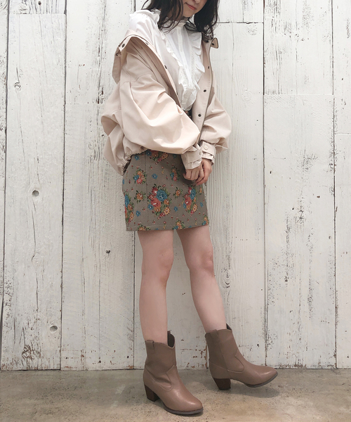 one after another NICE CLAUP（ワンアフターアナザーナイスクラップ）の「ウエスタンブーツ（ブーツ・レディース・アイボリー/ブラウン/ベージュ・SMALL/MEDIUM/LARGE）」の10枚目の写真