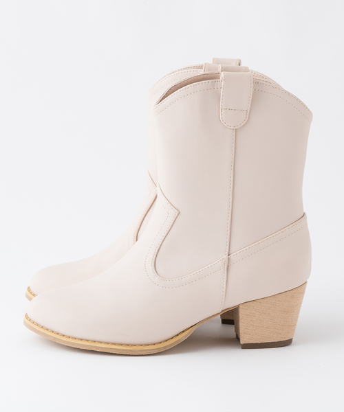 one after another NICE CLAUP（ワンアフターアナザーナイスクラップ）の「ウエスタンブーツ（ブーツ・レディース・アイボリー/ブラウン/ベージュ・SMALL/MEDIUM/LARGE）」の13枚目の写真