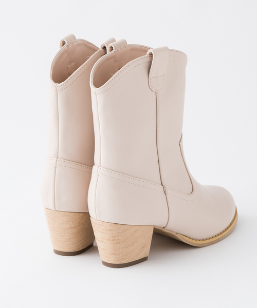 one after another NICE CLAUP（ワンアフターアナザーナイスクラップ）の「ウエスタンブーツ（ブーツ・レディース・アイボリー/ブラウン/ベージュ・SMALL/MEDIUM/LARGE）」の14枚目の写真