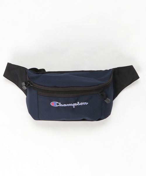 Champion(チャンピオン)の「【CHAMPION/チャンピオン】ウエストバッグ トリコロール刺繍 ブランドロゴ(ボディバッグ/ウエストポーチ・メンズ・ベージュ/ネイビー/ブラック・FREE)」の3枚目の写真