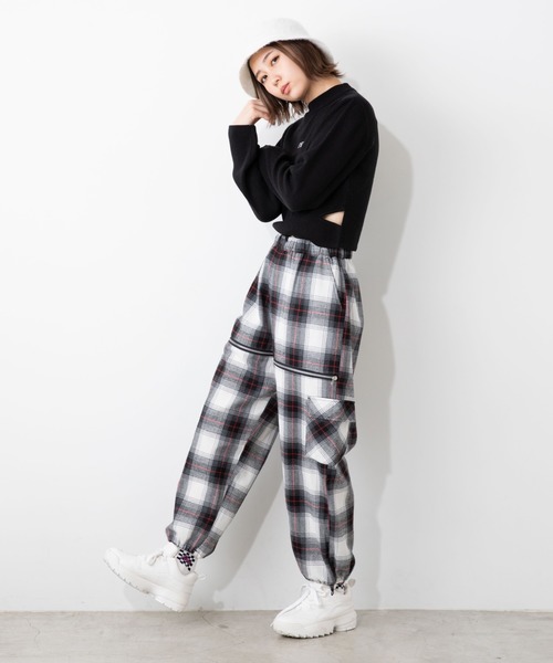 WEGO(ウィゴー)の「DISPARK/ウエストデザインピタニット(ニット/セーター・レディース・ライム/ブラック・FREE)」の7枚目の写真