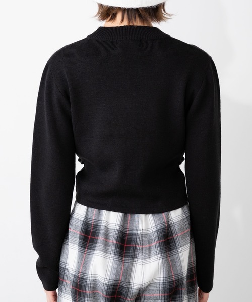 WEGO(ウィゴー)の「DISPARK/ウエストデザインピタニット(ニット/セーター・レディース・ライム/ブラック・FREE)」の12枚目の写真