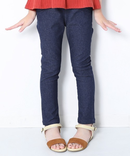 devirock（デビロック）の「ポケットフリル9分丈パンツ（その他パンツ・キッズ・ブラック/ネイビー/ラベンダー/ライトベージュ・110cm/100cm/120cm/130cm/140cm/150cm/160cm）」の4枚目の写真