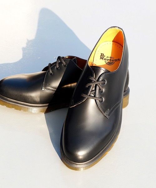 Dr. Martens（ドクターマーチン）の「Dr.Martens ドクターマーチン / 1461 3EYE GIBSON SHOE 3ホール プレーントゥ ブーツ 短靴 / 1461（ドレスシューズ・メンズ・ブラック×ブラック/ブラック系その他/チェリーレッド/ブラック×イエロー/ブラック×ホワイト・26cm/27cm/28cm）」の11枚目の写真