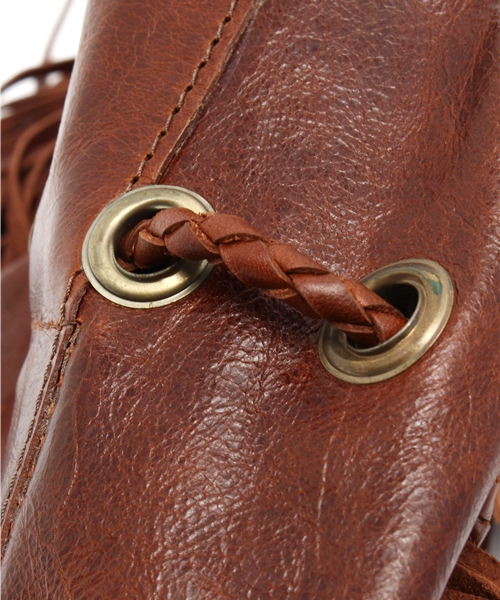 goa   フリンジ  2way バッグ  キャメル色 goa（ゴア）の「ﾌﾘﾝｼﾞﾚｻﾞｰBAG（ショルダーバッグ）」 - WEAR