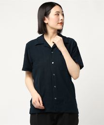 ランダムパイルオープンシャツ