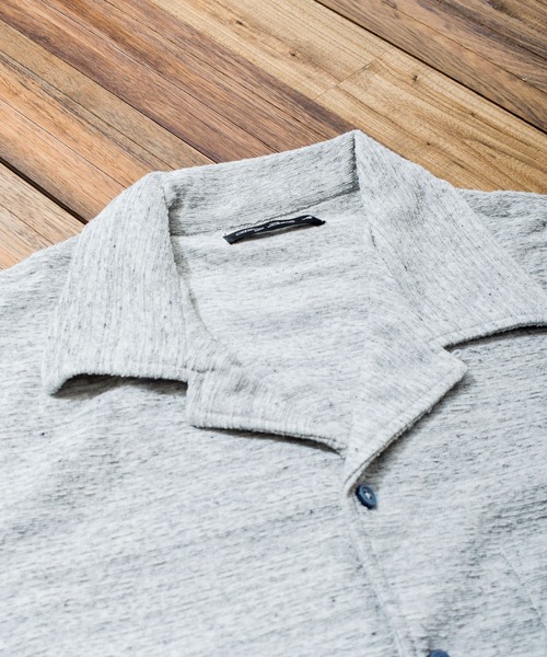 B.I.D.（ビーアイディー）の「ランダムパイルオープンシャツ（シャツ/ブラウス・レディース・ホワイト/ネイビー/杢グレー・LARGE/X-LARGE/MEDIUM）」の8枚目の写真