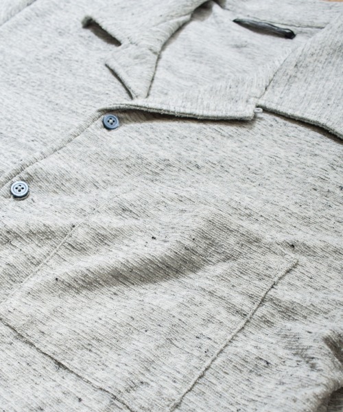 B.I.D.（ビーアイディー）の「ランダムパイルオープンシャツ（シャツ/ブラウス・レディース・ホワイト/ネイビー/杢グレー・LARGE/X-LARGE/MEDIUM）」の10枚目の写真