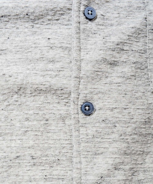 B.I.D.（ビーアイディー）の「ランダムパイルオープンシャツ（シャツ/ブラウス・レディース・ホワイト/ネイビー/杢グレー・LARGE/X-LARGE/MEDIUM）」の11枚目の写真