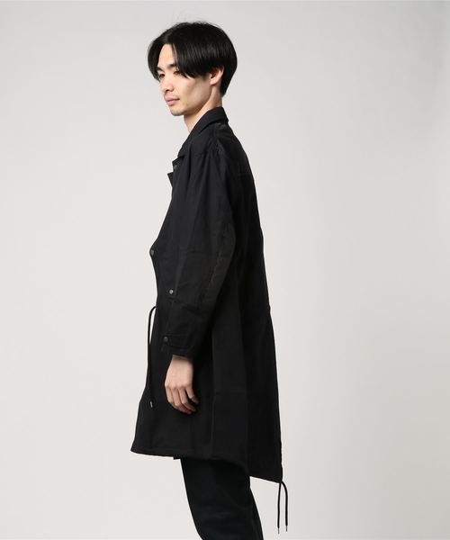 UP START（アップスタート）の「モッズコート風ナイロン切替フィッシュテールスプリングコート（モッズコート・メンズ・ベージュ/ブラック/オリーブ・MEDIUM/LARGE）」の16枚目の写真