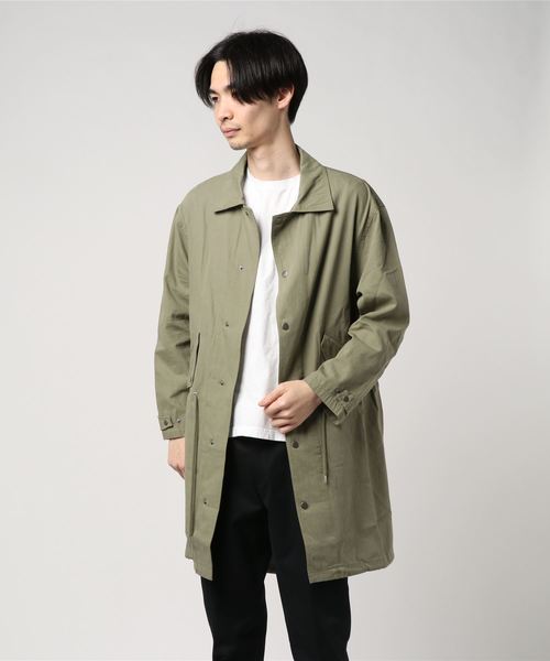 UP START（アップスタート）の「モッズコート風ナイロン切替フィッシュテールスプリングコート（モッズコート・メンズ・ベージュ/ブラック/オリーブ・MEDIUM/LARGE）」の15枚目の写真