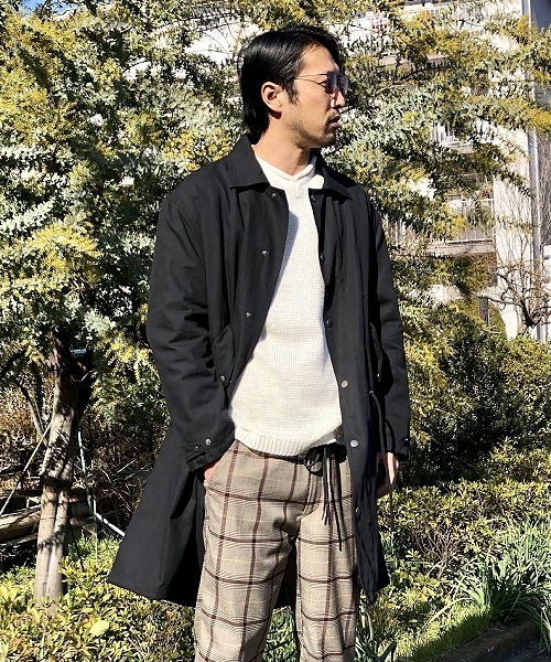 UP START（アップスタート）の「モッズコート風ナイロン切替フィッシュテールスプリングコート（モッズコート・メンズ・ベージュ/ブラック/オリーブ・MEDIUM/LARGE）」の5枚目の写真