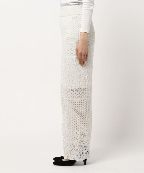GeeRA(ジーラ)の「透かし編ニットワイドパンツ(その他パンツ・レディース・ブラウン/オフホワイト/ブラック・XX-LARGE/LARGE/MEDIUM/X-LARGE)」の15枚目の写真