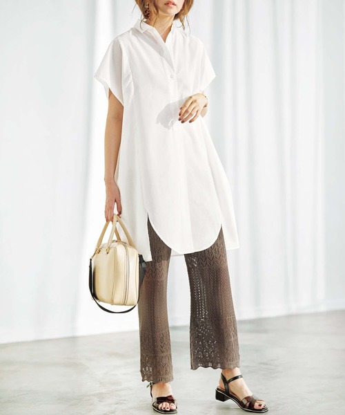 GeeRA(ジーラ)の「透かし編ニットワイドパンツ(その他パンツ・レディース・ブラウン/オフホワイト/ブラック・XX-LARGE/LARGE/MEDIUM/X-LARGE)」の13枚目の写真