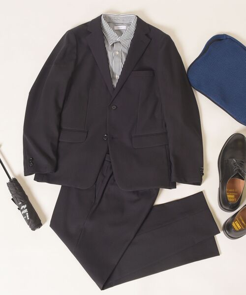 SHIPS any(シップス エニィ)の「SHIPS any: 【洗濯機で洗える】ウールライク セットアップ ストレッチスーツ(セットアップ・メンズ・ネイビー/ブラック・SMALL/LARGE/MEDIUM/X-SMALL)」の5枚目の写真