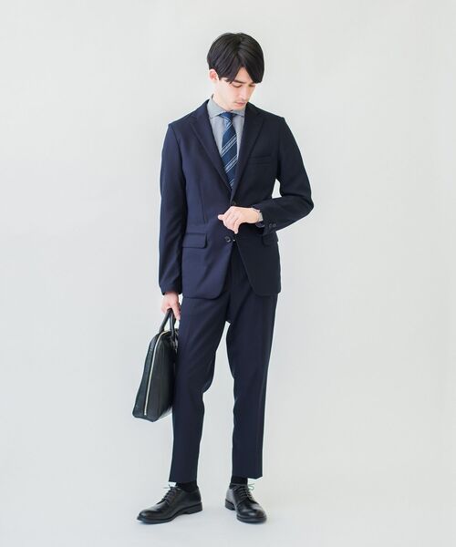 SHIPS any(シップス エニィ)の「SHIPS any: 【洗濯機で洗える】ウールライク セットアップ ストレッチスーツ(セットアップ・メンズ・ネイビー/ブラック・SMALL/LARGE/MEDIUM/X-SMALL)」の12枚目の写真