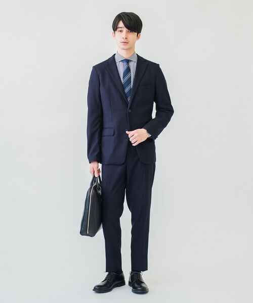 SHIPS any(シップス エニィ)の「SHIPS any: 【洗濯機で洗える】ウールライク セットアップ ストレッチスーツ(セットアップ・メンズ・ネイビー/ブラック・SMALL/LARGE/MEDIUM/X-SMALL)」の14枚目の写真