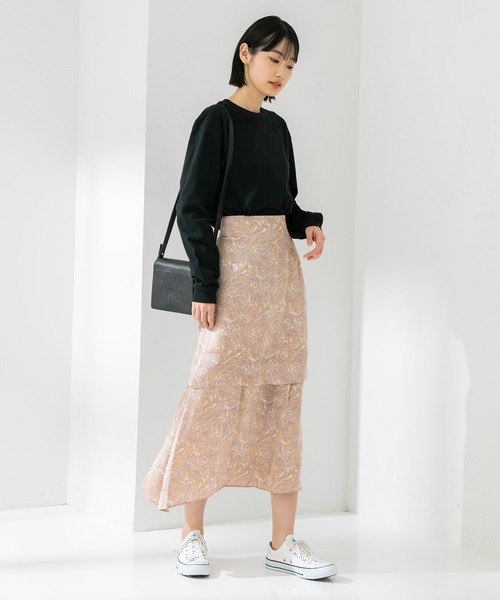 STUDIOUS(ステュディオス)の「【STUDIOUS】ペイズリーレイヤードフレアスカート(スカート・レディース・マルチ・1/2)」の2枚目の写真