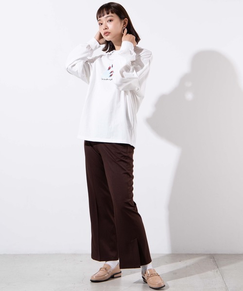 WEGO（ウィゴー）の「WEGO/チェリーボリュームスリーブロンT（Tシャツ/カットソー・レディース・ホワイト/ホワイト系その他・FREE）」の17枚目の写真